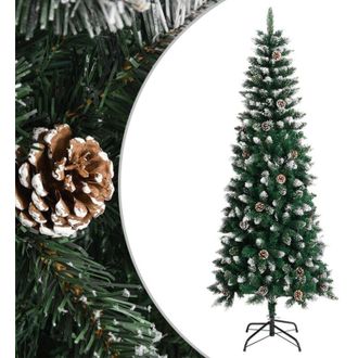 vidaXL Rbol De Navidad Artificial Con Soporte Pvc Verde 240 Cm Vidaxl