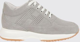 Hogan Sneakers Interactive Hogan in camoscio con monogram traforato