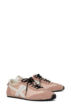 Tory Burch Hank Field Sneaker in Rose Silk /Malva /Blanc at Nordstrom, Size 10.5