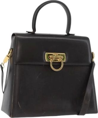 Ferragamo Pre-owned Handbags, female, Brown, Size: ONE SIZE Pre-owned Hand Bag