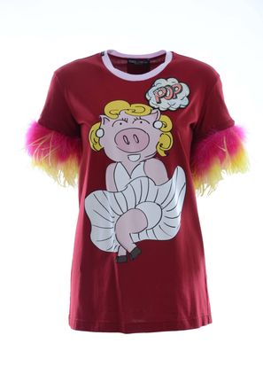 Dolce & Gabbana Vrouwen Veren T-shirt
