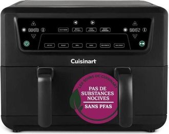 Cuisinart Freidora Sin Aceite Cuisinart - Airfryer Afd10oble - Capacidad 10,4l - Doble Cubeta - Negro - 2400w
