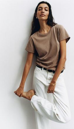 A Gold E Harper High-Rise Wide-Leg Jeans