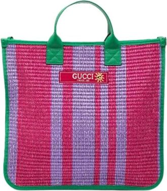 Gucci Pre-owned Tote Bags, female, Multicolor, Size: ONE SIZE Pre-owned Vintage Tote