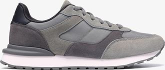 Clarks Mens Franco Run Grey Combi Trainers - Size UK 10