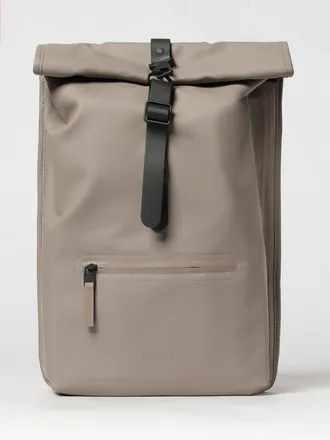 Rains Zaino Rolltop Rucksack impermeabile in poliestere con chiusura a gancio
