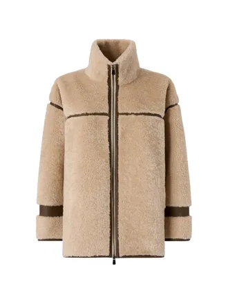 Pinko Celosia Caban Aspen Plush Mid-Length Jacket