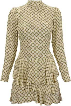 Elisabetta Franchi Korte Jurken - Dames - Korte kleedjes - Groen - XS - Kleedjes