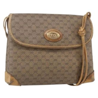 Gucci Pre-owned Cross Body Bags, female, Beige, Size: ONE SIZE Pre-owned Vintage Cross Body Bag