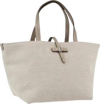 Ferragamo Pre-owned Tote Bags, female, Beige, Size: ONE SIZE Pre-owned Tote Bag