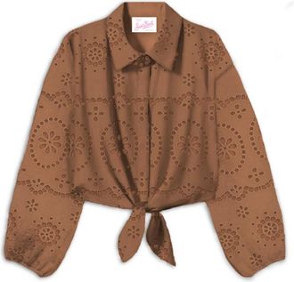 MC2 Saint Barth Dames, Blouses & Shirts, Bruin, Maat: XS