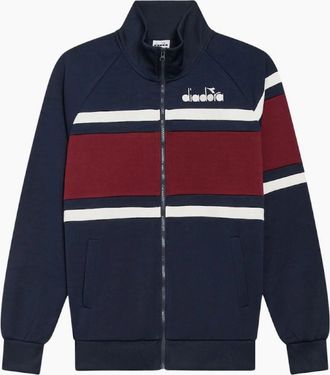 Diadora Mens Diadora 80s Blue Denim/Optical White Track Jacket - Black - Size: 38/Regular