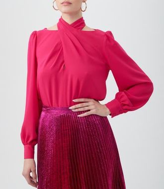 Trina Turk Kanai Top in Fairy Fuchsia at Nordstrom, Size X-Large