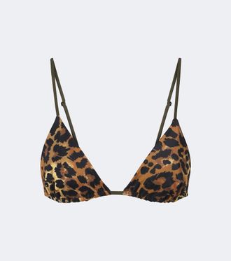 Johanna Ortiz Leopard-print bikini top