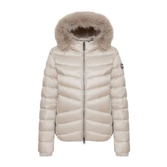 Colmar Piumino Imbottito con Pelliccia Sintetica - - Jackets - Donna - Beige - XS