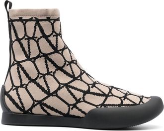 Valentino Garavani Cityshore Toile Iconographe sneakers - men - Fabric/Rubber/Fabric - 44 - Neutrals