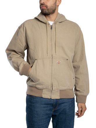 Dickies Ongevoerde Canvas Bomberjas Met Capuchon, Beige