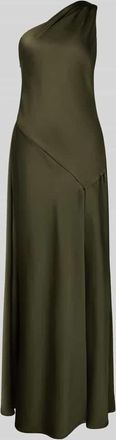 Adrianna Papell Regular Fit Abendkleid im One-Shoulder-Design in Oliv, Größe 38