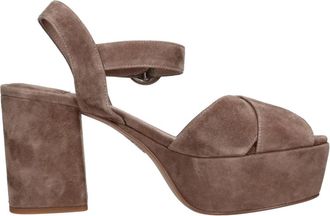Jeffrey Campbell Sandalen Beige - Dames - Sandalen met hakken - Grijs - 39 EU - Su&egrave;de - Schoenen