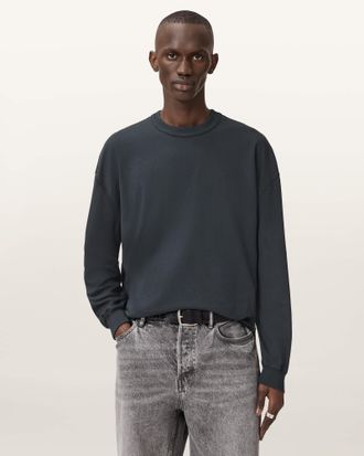 AllSaints Cotton Cole Crew Neck Sweatshirt, Size: XXL