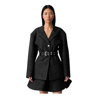 Ganni Donna, Giacche, Grigio, S, new
