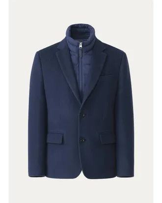 Mackage Mens Sutton Wool Coat with Removable Down Bib