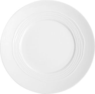 Medard De Noblat Plato llano (x6) Porcelana de Limoges Blanco