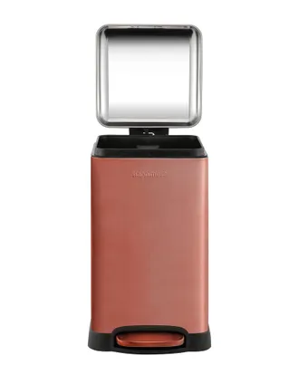 Happimess Rose Gold Betty Retro Mini 3.2Gal Step-Open Trash Can