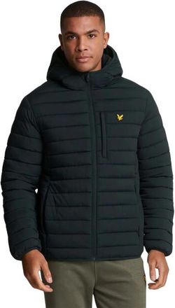 Lyle & Scott Stretch Lichtgewicht Gewatteerde Jas, Blauw