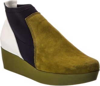 Arche Fujack Leather Wedge Bootie