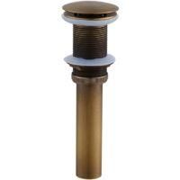 OEM Escurridor De Lavabo Individual Color Bronce Antiguo Sin Orificio De Rebosadero, Desag&uuml;e Emergente Para Ba&ntilde;o - Crezuo