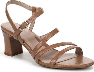 Naturalizer Nellie Block Heel Sandal in Cafe Beige Faux Leather at Nordstrom Rack, Size 7.5