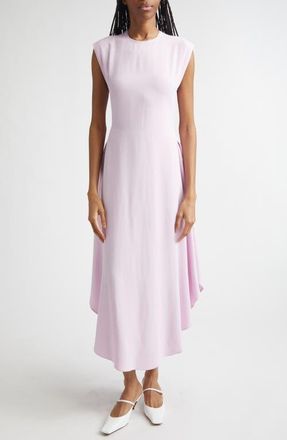 Stella McCartney Crepe Satin Shift Dress in Light Orchid at Nordstrom, Size 42