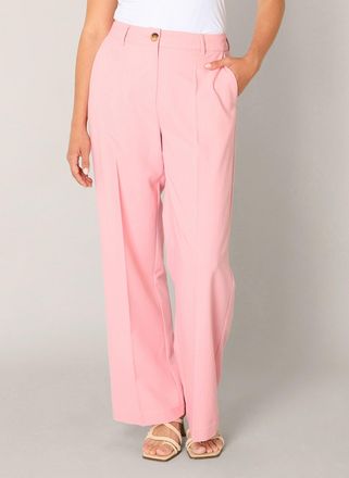 Base Level Bundfaltenhose BASE LEVEL Yuna, Damen, Gr. 36, L&auml;nge 32, soft pink, Web, Obermaterial: 80% Polyester, 16% Viskose, 4% Elasthan, unifarben, normal lang