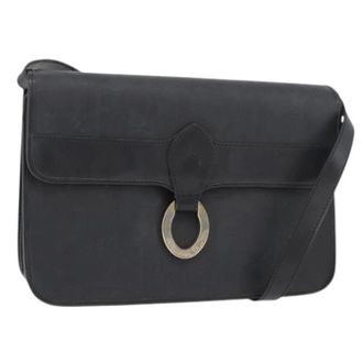 Dior Pre-owned Cross Body Bags, female, Black, Size: ONE SIZE Pre-owned Plastic Trotter Shoulder Bag