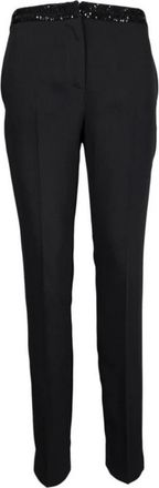 Kiltie Costes Slim Broeken - Dames - Slim Fit Broeken - Zwart - XL - Leer - Broeken