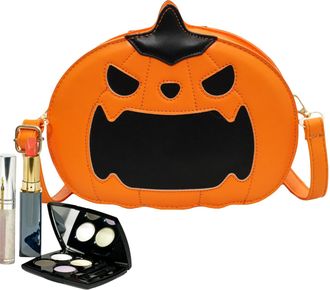 Generic Pumpkin Bag, Pumpkin Bag | Funny Pumpkin Shoulder Bag - Pumpkin Leather Shoulder Bag, Halloween Shoulder Bag for Women, Elegant Halloween Shoulder Bag