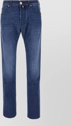 Jacob Cohen denim trousers belt loops contrast stitching five pockets