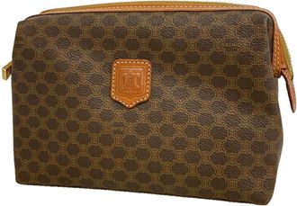 Celine Brown Pvc Pouch (Pre-Owned)