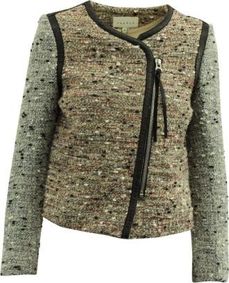 Sandro Tweed Jacket in Multicolor Polyester