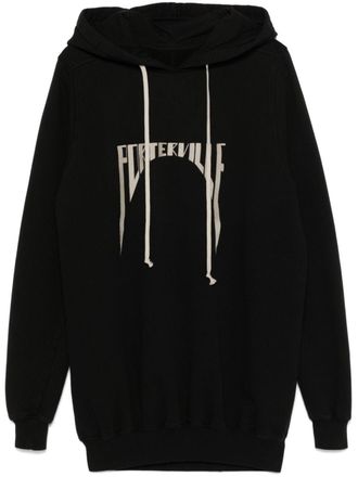 Rick Owens Hoodie van biologisch katoen - Zwart