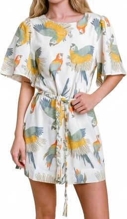 Shore Leave Amanda Mini Dress In Feather And Flight