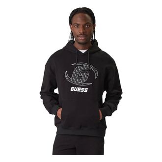 Guess Hoodies, male, Black, Size: XL Kele Hoodie