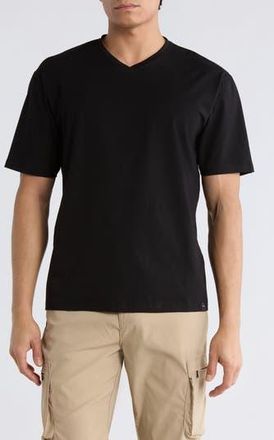 T.R. Premium Oversize Stretch Cotton T-Shirt in Black at Nordstrom Rack, Size Xx-Large
