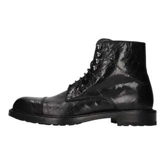 Cerbero Schoenen, Heren, Zwart, 43 EU, Leer, Lace-up Boots