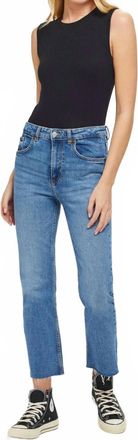 Goldie London Rib Sleeveless Shell Tee In Navy
