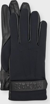 Mackage Men & apos;s Leather and Fleece Driving Gloves