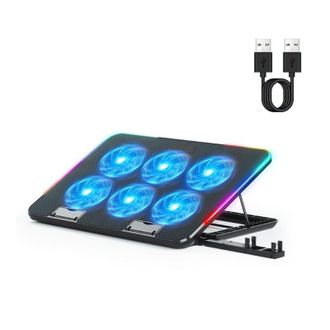OEM Base De Refrigeraci&oacute;n Para Port&aacute;til, Alfombrilla De Refrigeraci&oacute;n Para Port&aacute;til, Base De Refrigeraci&oacute;n Para Port&aacute;til Gaming Con 6 Ventiladores Led