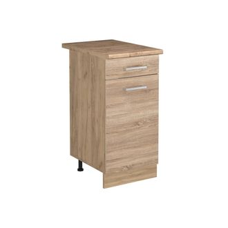 Vicco Mueble Bajo De Cocina R-line, Sonoma/roble Dorado, 40 Cm Encimera Roble Dorado, Vicco