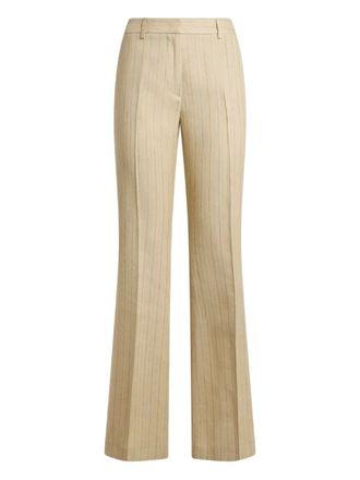 Etro striped bootcut trousers - Neutrals